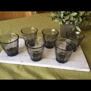 Black "Smoke" Bistro Glasses, Set of 6 by Caravan